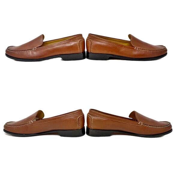 Cole Haan Stitched Moc Toe Loafers Womens 8.5 B Leather Slip-On Flats - Picture 6 of 16